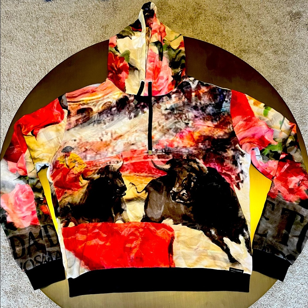 Dolce and Gabbana Bull Print Hoodie